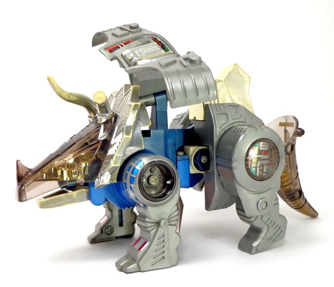 タカラ　ダイアクロン　恐竜ロボ　トリケラトプス トリケラトプス : DXセイバーベース