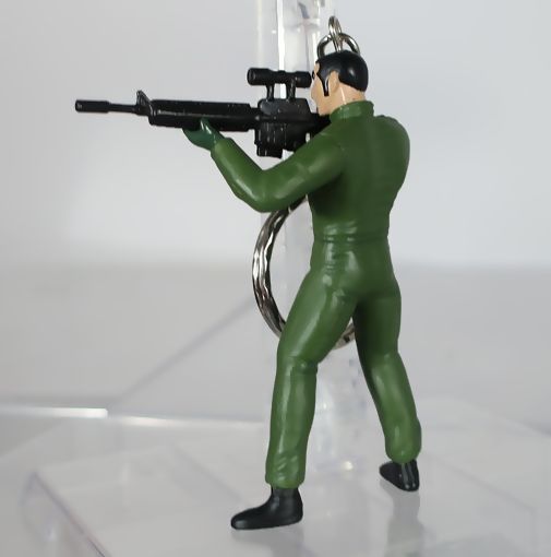 ゴルゴ13 フィギュアキーホルダー ゴルゴ13（射撃ポーズ） : DX