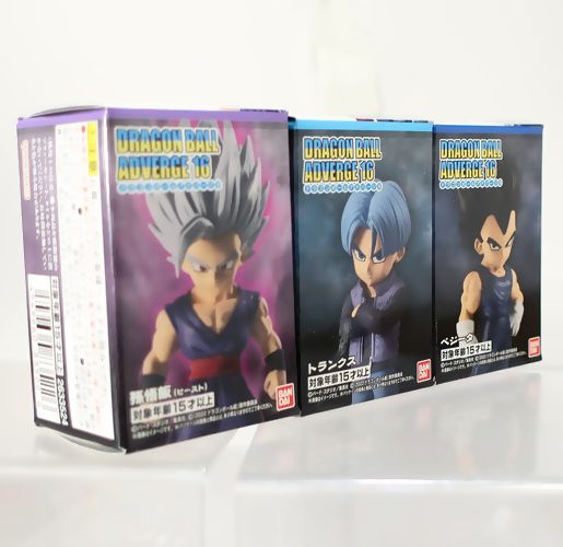 ドラゴンボールアドバージ16　トランクス　ベジータ ドラゴンボールアドバージ16 1．孫悟飯（ビースト）、3．トランクス、6