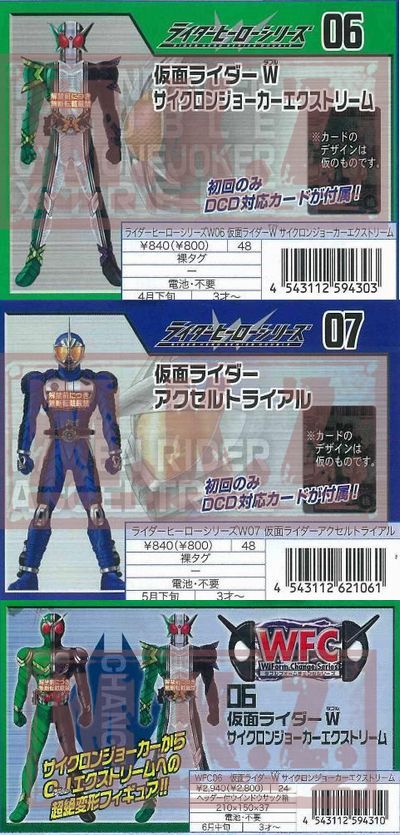 Amazon.co.jp: ライダー 掌動 XX 仮面ライダーW EX ( サイクロン