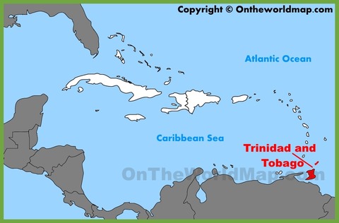 trinidad-and-tobago-location-on-the-caribbean-map