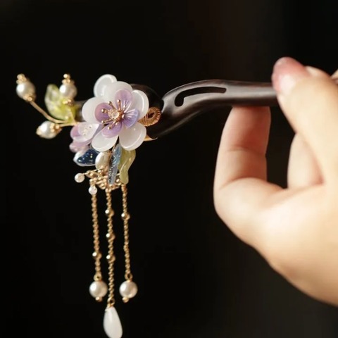 かんざし天然木