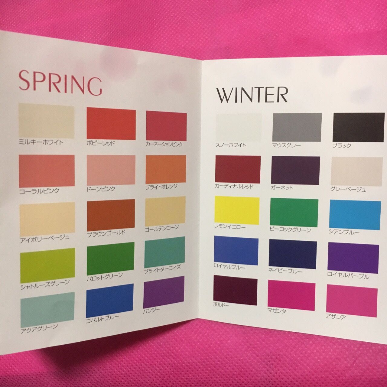 大丸松坂屋で初めてのパーソナルカラー診断 その３ ゴテゴテ独り言