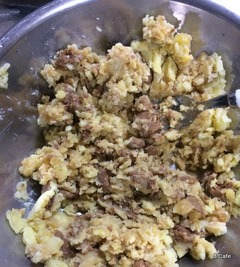 荒くマッシュする