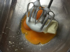卵黄とチーズ