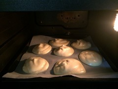 クラウドブレッド焼き中