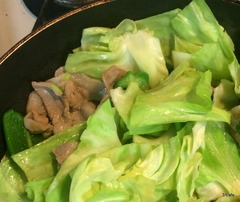 色が変わったキャベツ