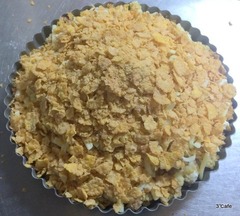 コーンフレークを乗せる