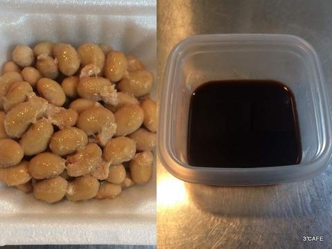 納豆とコーヒーゼリー