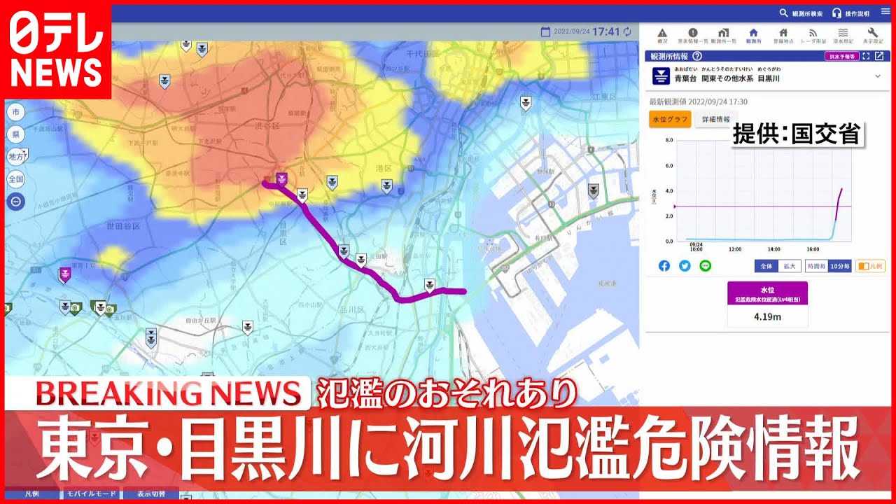 【緊急速報】目黒川と渋谷川が氾濫危険水位を超える！これからの対策は？