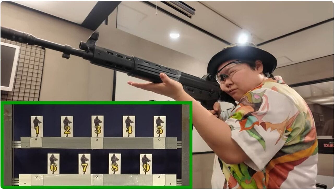 【衝撃】やす子の射撃、やばすぎるやんけ！日本の自衛官最強説！