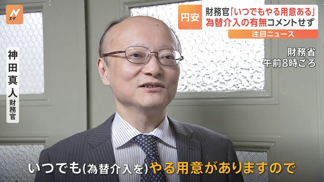 神田財務官が語る為替介入の必要性と準備の重要性とは？