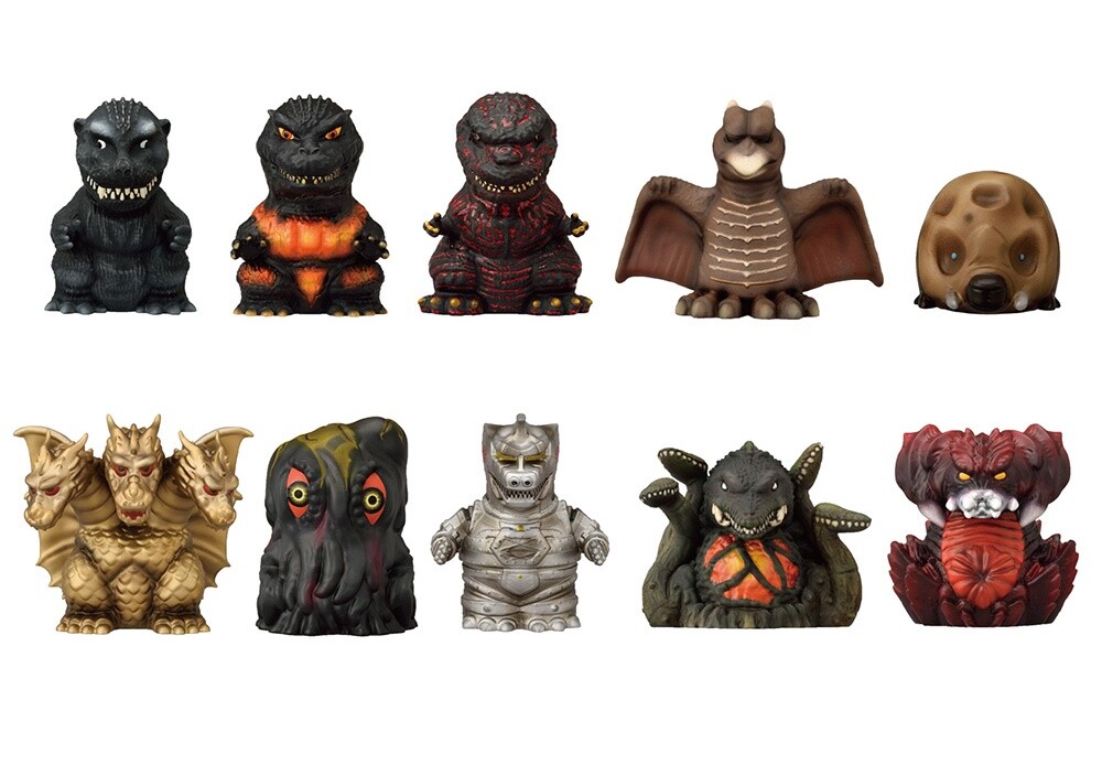 ゴジラ ソフビパペットマスコット　第1弾＋第2弾 楽天市場】ゴジラ ソフビ パペットマスコット2 全10種