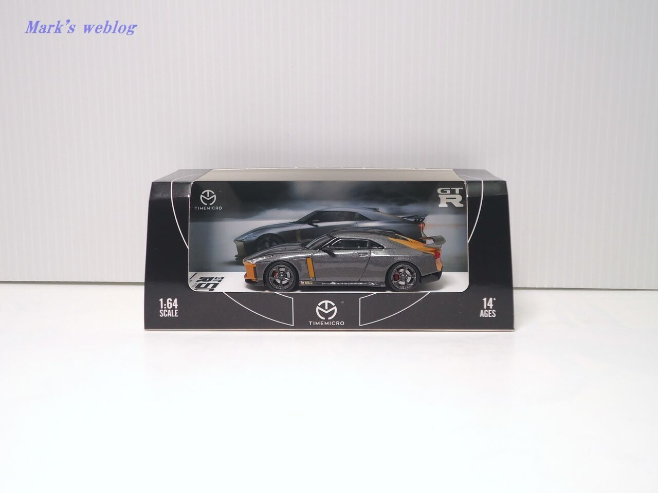 タイムマイクロ 1/64 日産 GT-R50 by ITALDESIGN ホワイト/ブラック