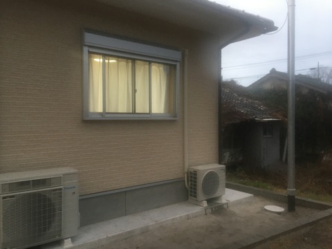 鹿屋市笠之原で新規AC取付