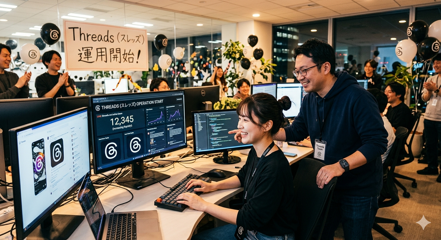 「Threads(スレッズ)の運用開始」のイメージ