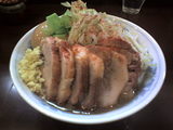 豚増しらーめん 麺硬め 野菜多め + 味玉 豚増しらーめん 麺硬め 野菜多め + 味玉