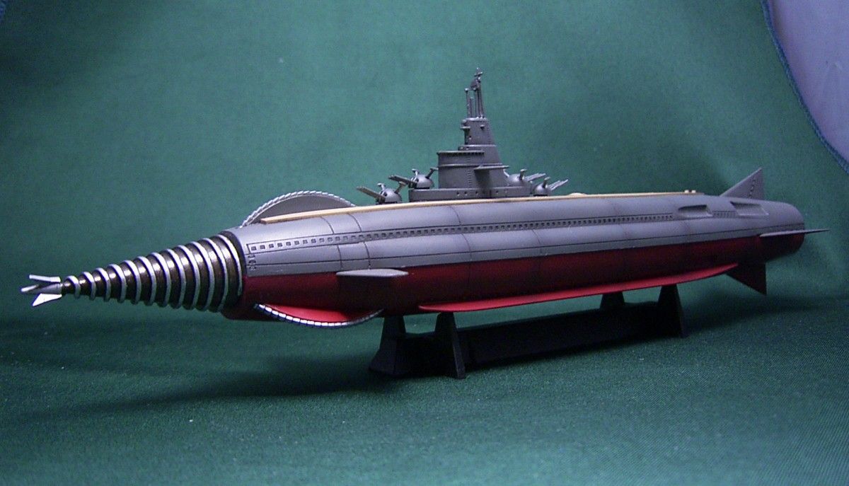 フジミ　海底軍艦　轟天号インドック　基地プラモデル完成品 フジミ製 プラモデル・海底軍艦「轟天号」の製作 | プラモデル