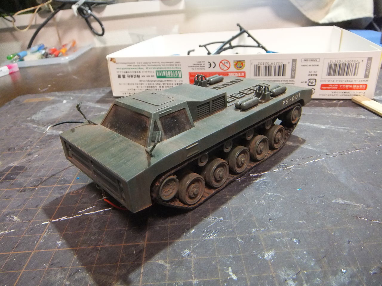 ミラクルハウス 新世紀合金 1/48 66式メーサー殺獣光線車 製作記 PART