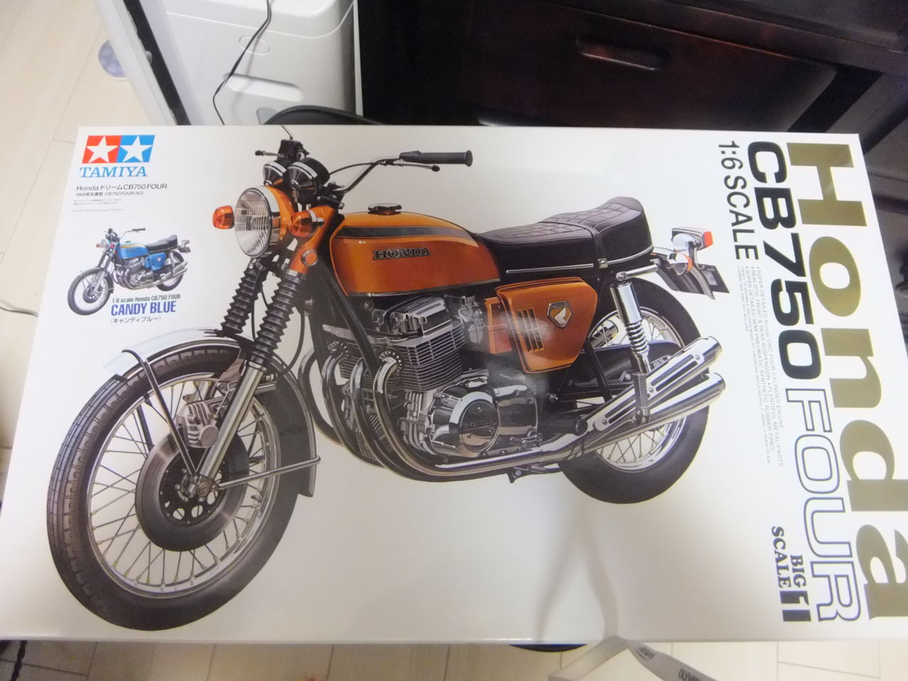 タミヤ 1 6 Honda Cb750 Four ワイルド7仕様 製作記 1 久々の物欲 銀河ぐらますガイド 造型分室