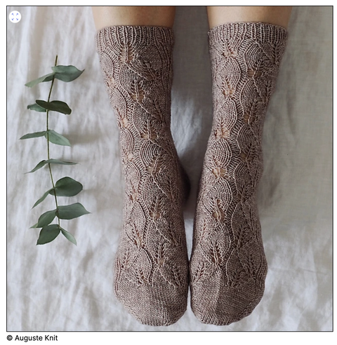 Tiny Leaves Socks