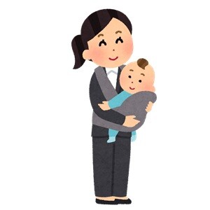 ikuji_kodure_syukkin_businesswoman