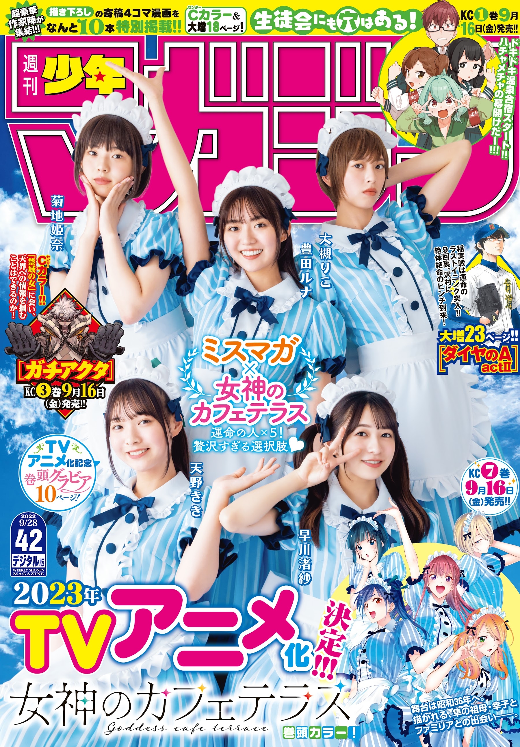 します 女神のカフェテラス×ミスマガジン 週刊少年マガジン42号 当選品