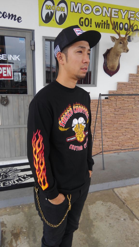 【XL】美品 FRISCOCHOPPERSフリスコチョッパーズ ロンT 黒 FRISCO CHOPPERS ロングスリーブTシャツ FRISCO CHOPPERS L/S