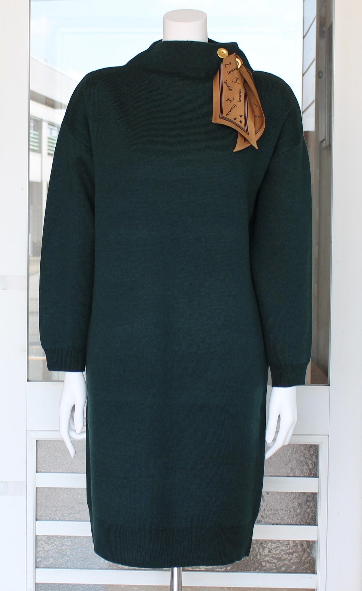 Lounie スカーフ付ニットワンピース G R E A T