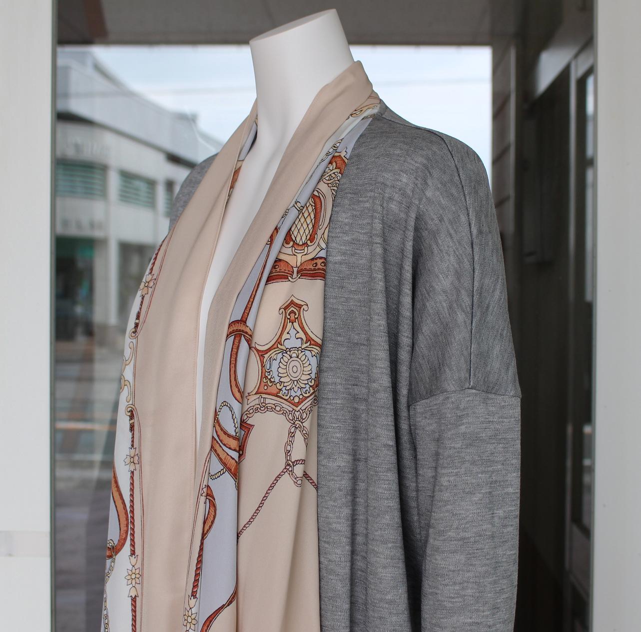 Diagram スカーフプリントロングカーディガン : G R E A T 