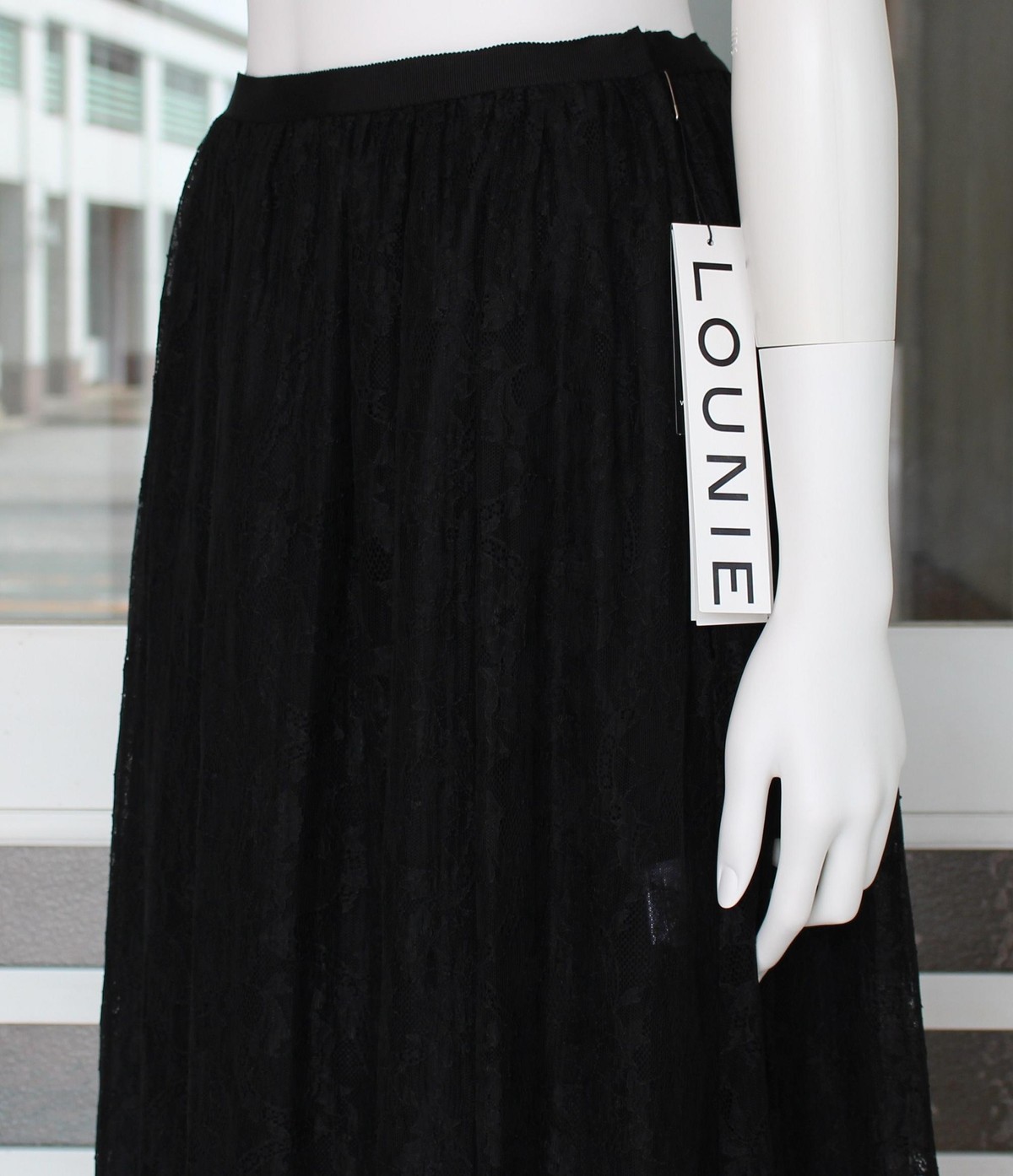 LOUNIE レース×チュールリバーシブルロングスカート : G R E A T 