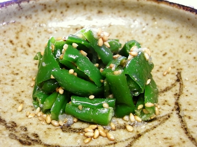 R0019964_万願寺唐辛子のナムル_20090811