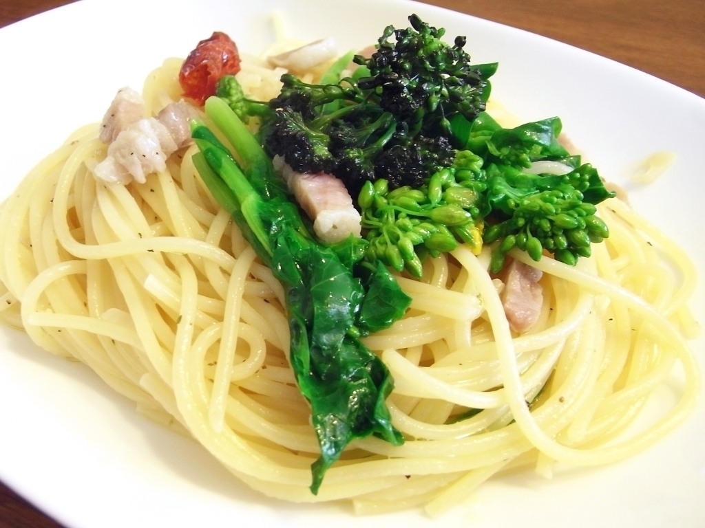 R0023778_菜園菜花のスパゲッティ_20100320