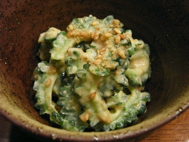 R0019270_ゴーヤのゴママヨネーズ和え_20090718