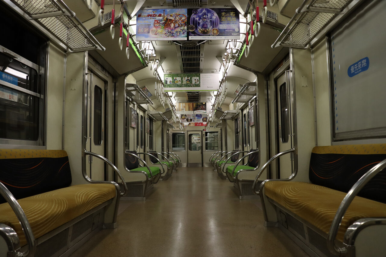 京阪電車 5000系 車内 朝ラッシュ時 宇治 ネット
