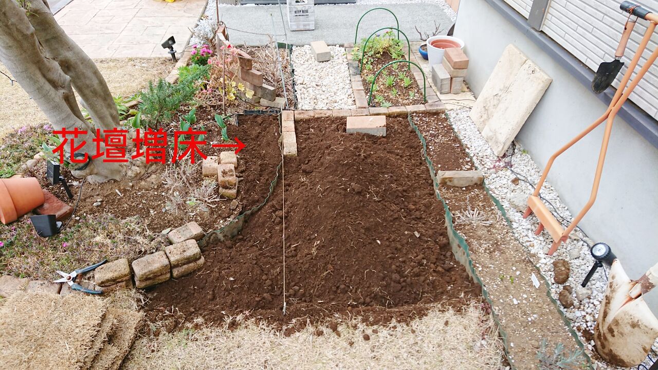 芝生張り 西庭 ついでに増床編 ホボサイ 芝生張り 西庭 ついでに増床編 ホボサイ