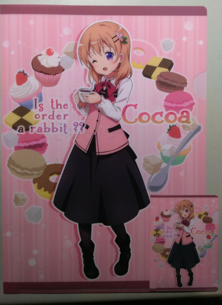 ごちうさ 森永 ココアのクリアファイル 抹茶珈琲