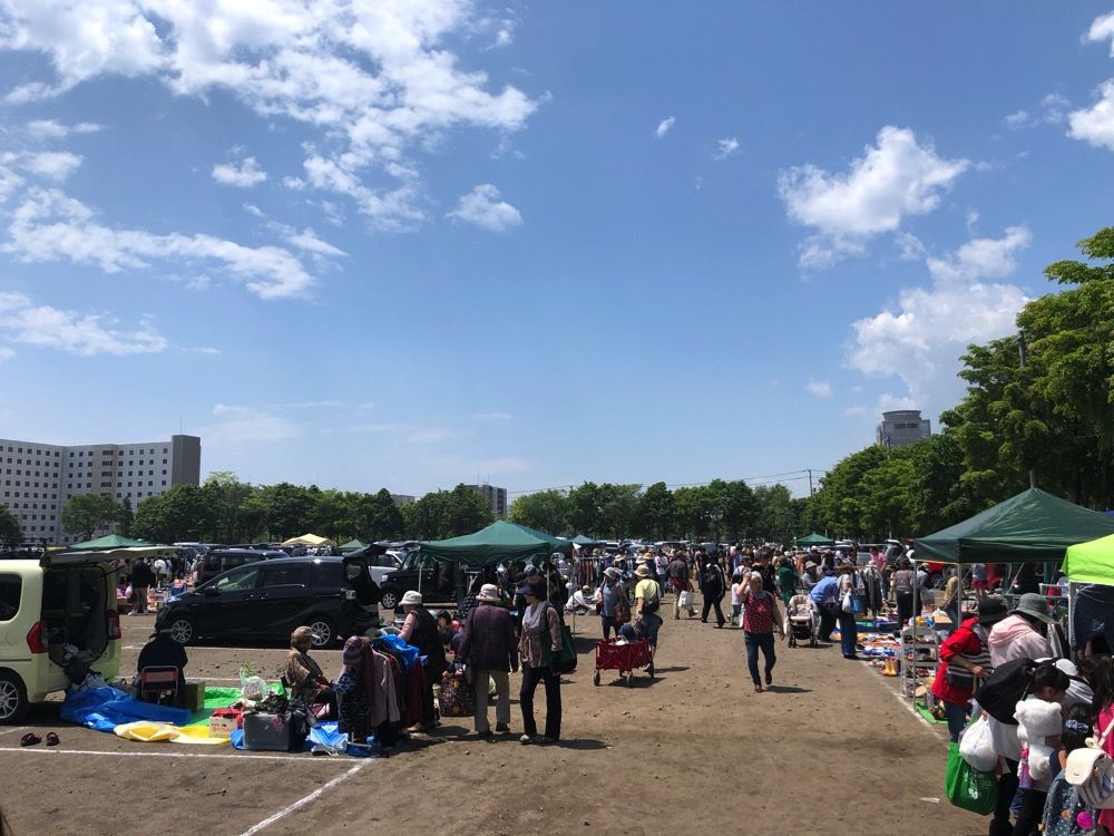 苫小牧のフリーマーケット ハスカップマーケット に行ってみた みどりのおと Green Note
