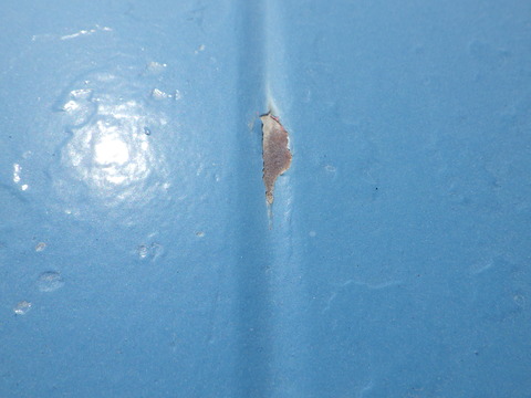 所々に塗膜剥離→サビが発生し始めている