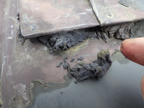 ベトベトしているがボロボロになっている！