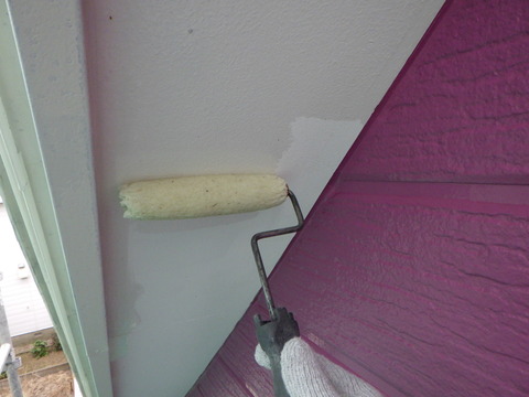 軒天井シーラー塗装