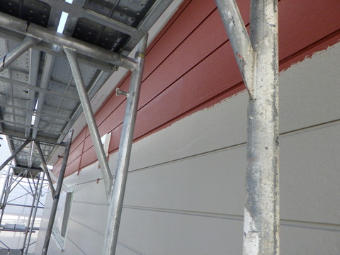 サビ発生個所は錆止めタッチアップ