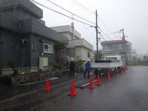 東区東苗穂住宅足場仮設