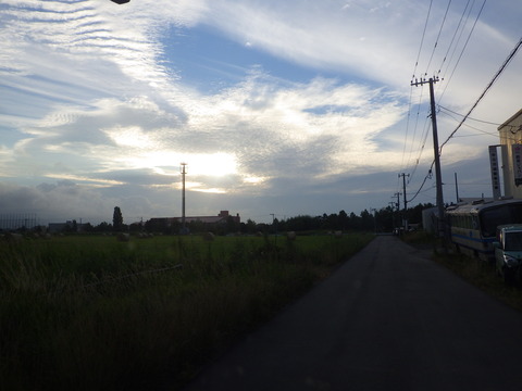 倉庫への帰り道