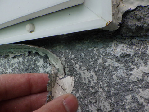 シーリングも外れました