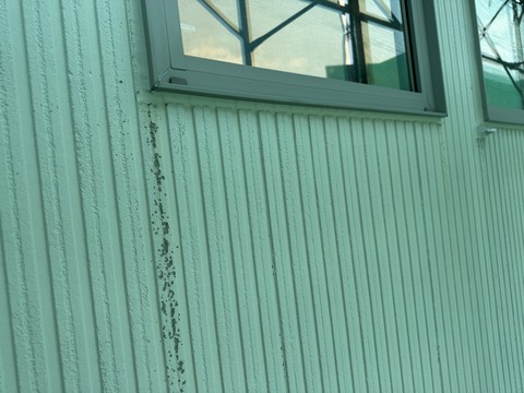 窓下の劣化が各所で進んでいます