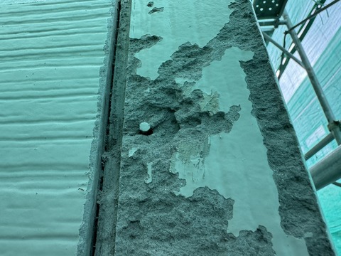 高圧洗浄でここまでボロボロに