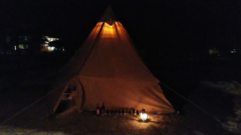 静かな冬の夜が訪れる