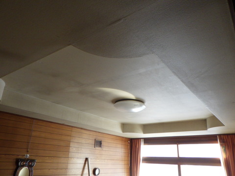 天井のみ漆喰塗装