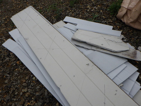 撤去材とカットあまり部材